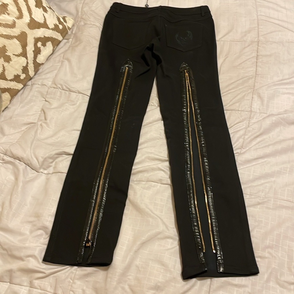 Alexander McQueen black zipper jeans NWT